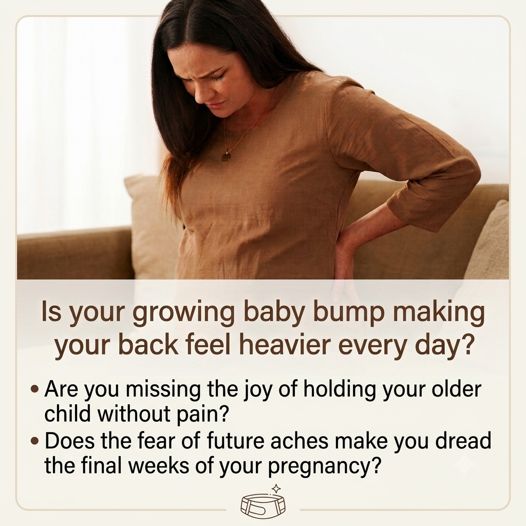 Bloomiko Pregnancy Support Belt – Relieve Back Pain & Support Your Growing Baby Bump