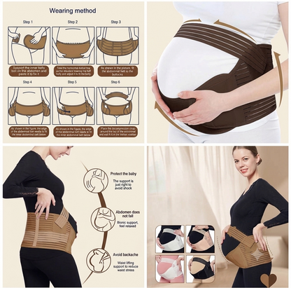 Bloomiko Pregnancy Support Belt – Relieve Back Pain & Support Your Growing Baby Bump